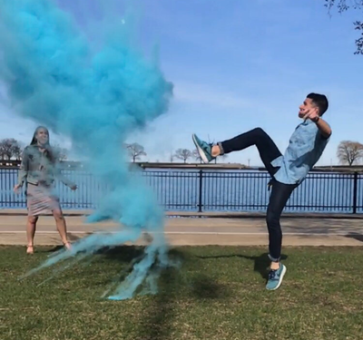 Gender Reveal Football - Blue